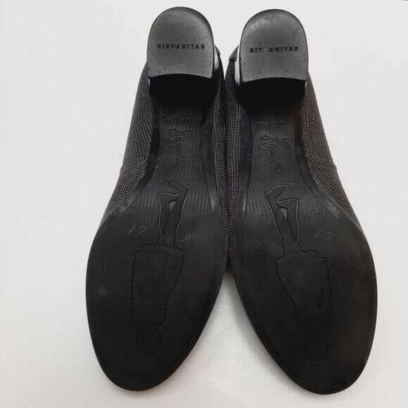 HISPANITAS Spain Textured Chunky Block Heel Pumps w/ Bow Grey Sz 9.5 | Eur 41 - Picture 14 of 16